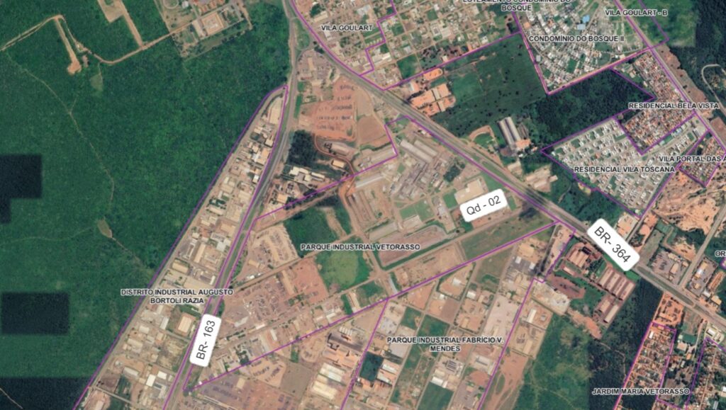 Área Industrial à Venda no Vetorasso Mendes – 6.000 m²
